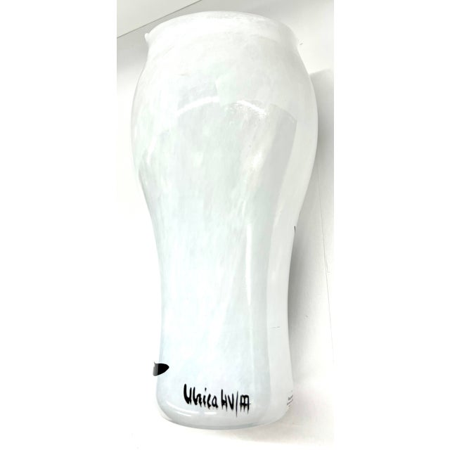 1980s Kosta Boda Hand Painted Open Minds Glass Vase Designed by Ulrica Hydman Vallien - Made in Sweden For Sale - Image 5 of 8