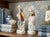 Mid 20th Century Pair of “Made in Occupied Japan” Porcelain Staffordshire-Style Figurines, Circa 1945–1952 For Sale - Image 5 of 10