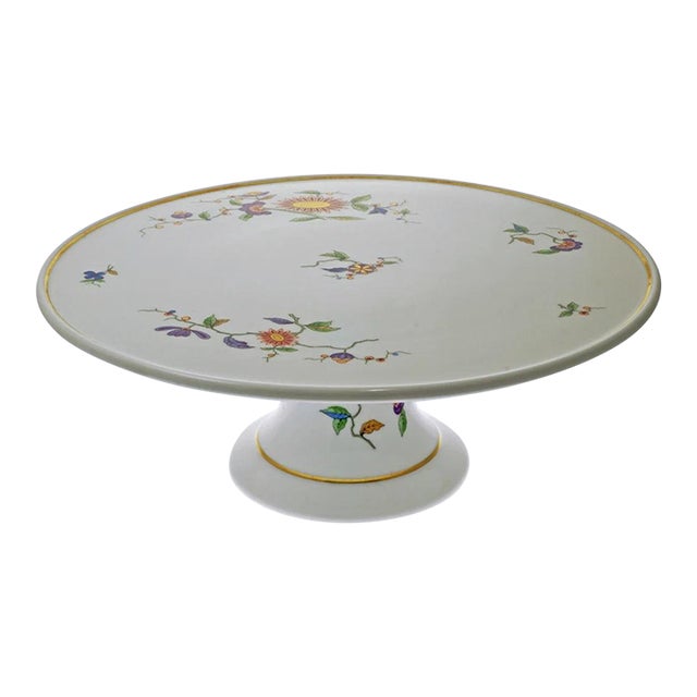 Late 20th Century Richard Ginori Chinoiserie Oriente Cake Stand Footed Plate For Sale
