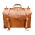 Animal Skin Vintage English Tanner Krolle & Co. Ltd. For Harrods Leather Gladstone Bag For Sale - Image 7 of 18