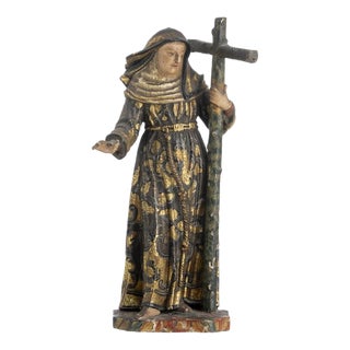 Religious Artist, Saint Rita, 18th Century, Wood For Sale