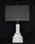 Frederick Cooper Art Deco Metropolis Lamp. Solid White Marble (or Alabaster) A heavy lamp eye catcher and statement. 33"...