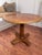 Base is 20 x 20, bun feet floated pillar This vintage Henredon side table features classic Neolassical or Empre-influened...
