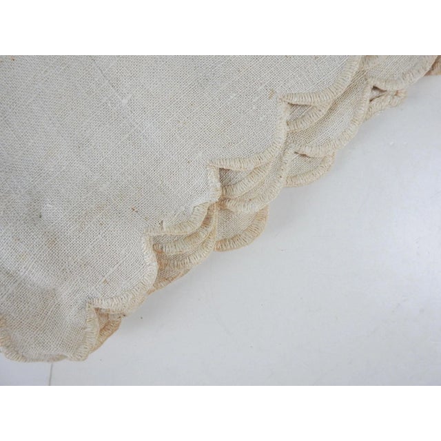 Rustic Antique Handwoven Linen Runner For Sale - Image 3 of 7