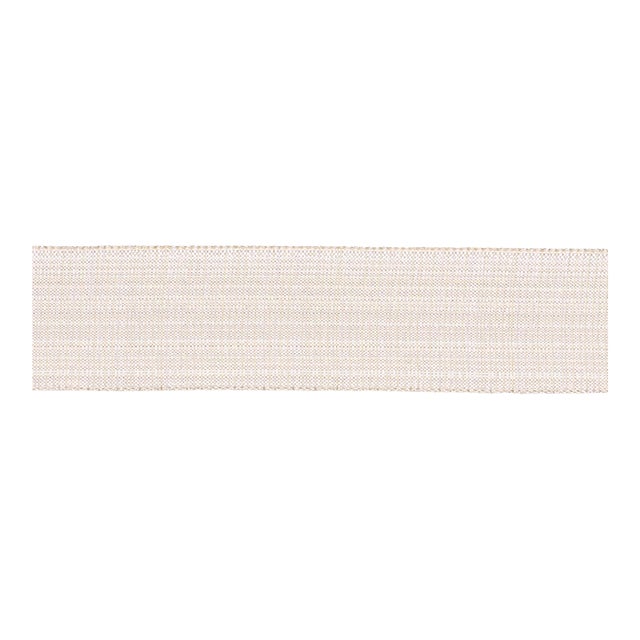 SAMPLE - Schumacher Tweed Tape Wide In Ivory For Sale
