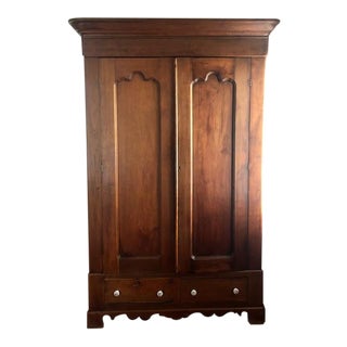 Late 19th Century Antique Walnut Armoire For Sale