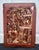 1900 - 1909 Antique Chinese Carved & Painted Figural Plaque For Sale - Image 5 of 12