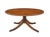 Baker Furniture Company Vintage Duncan Phyfe Style Mahogany Oval Coffee Table – Federal Neoclassical Pedestal Base With Reeded Saber Legs & Brass Claw Feet For Sale - Image 4 of 9