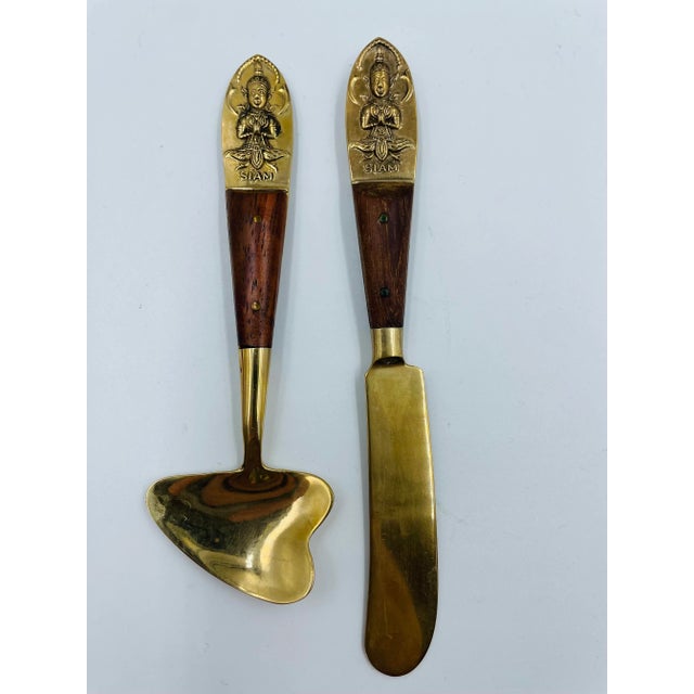 Mid 20th Century Vintage Mid Century Thai Cheese Tool Set in Original Box For Sale - Image 5 of 8