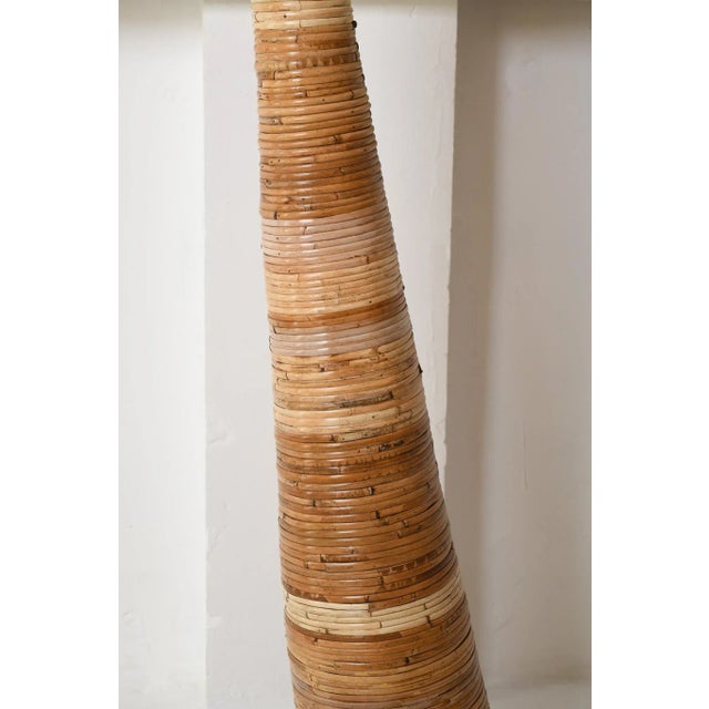 Introducing the Shroom 002 rattan floor lamp from Rattanology. Handcrafted with meticulous attention to detail and...