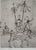 Mordecai Moreh, The Donkey and the Acrobat, 1968, Original Signed Copper Engraving For Sale