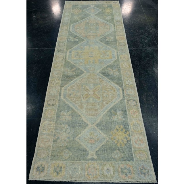 Turkish Oushak Rug 2'8" x 8'4" #18005 Explore a curated collection of hallway runners, wool rugs, and handmade...