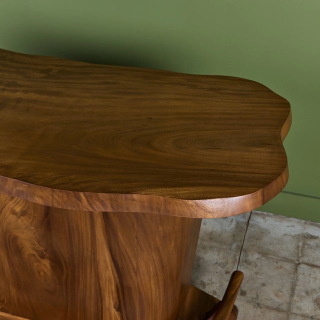 Studio Craft Live Edge Walnut Bar For Sale - Image 14 of 18