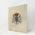 This sophisticated vintage needlework piece features a meticulously rendition of the British Royal Coat of Arms set...