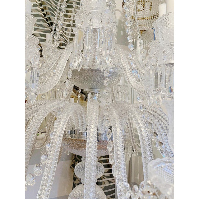Grand 36 Arms Multi‑Tier Crystal Chandelier For Sale - Image 13 of 16