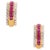 Early 21st Century Natural ruby 4.61 & diamond 2.02cts earring in 18k gold For Sale - Image 5 of 18