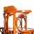 Brown Burnt Orange Three Spoked Fan Back Armchairs, 1980s, Set of 6 For Sale - Image 8 of 8