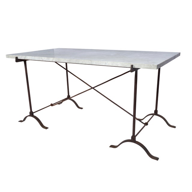 Campaign 19th Century French Campaign Marble Table For Sale - Image 3 of 6