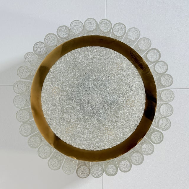 Vintage German Murano Glass Ceiling Lamp from Doria Leuchten, 1960s For Sale - Image 6 of 9