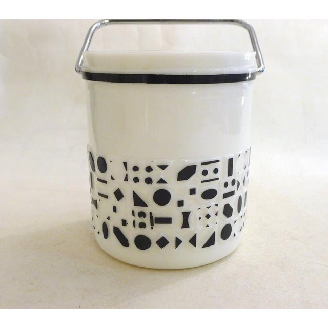 Vintage Opaline Ice Bucket, 1960 For Sale - Image 3 of 10