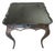 1980s Black Pavilion Side Table With Floral Patterns and Drawer For Sale
