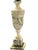 1950s Pair of Vintage Italian Neoclassical White Marble Urn Table Lamps With Carved Details For Sale - Image 5 of 11