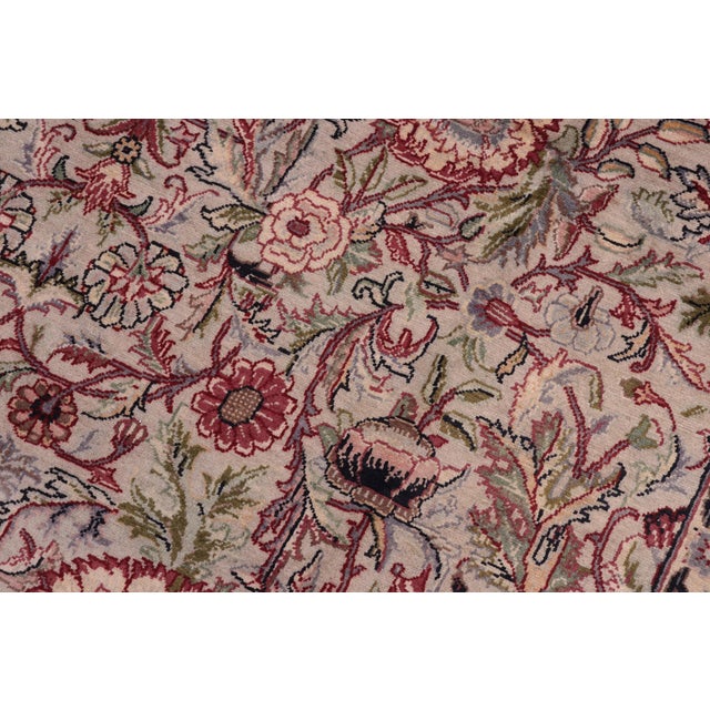 Art Nouveau Boho Chic Pak-Persian Gray/Gray Wool Rug - 10'2'' X 14'0'' For Sale - Image 3 of 8