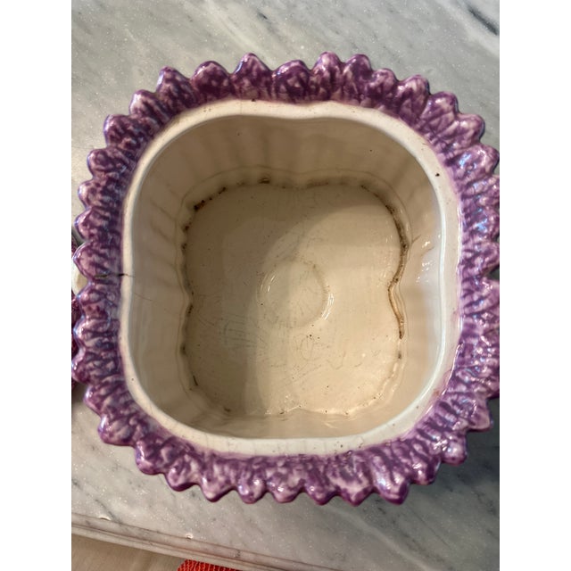 Vintage Majolica Ceramic Trompe l'Oeil Lidded Asparagus Tureen For Sale In Atlanta - Image 6 of 7