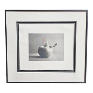 Framed Martha Alf "Apple" Still Life Lithograph Print Limited Signed (192/250) For Sale