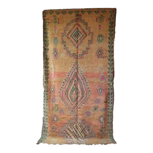 1980s Abstract Moroccan Rug - 6'1" X 11'11" Ft