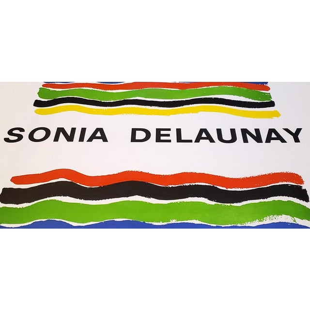 Modern Sonia Delaunay, with Myself, Lithograph 1970 For Sale - Image 3 of 5