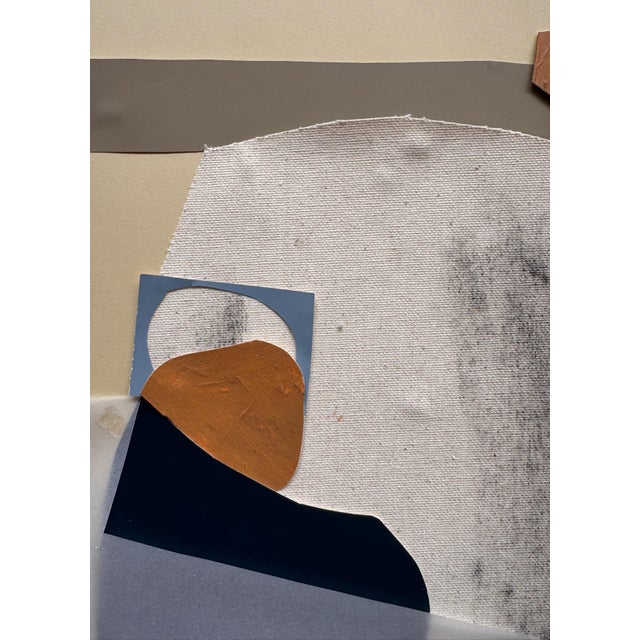 Abstract "Memorabilia 7" Original Mixed-Media Collage on Paper by Zac Woodiel For Sale - Image 3 of 9
