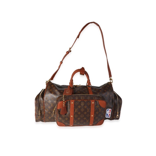 Louis Vuitton x NBA Monogram Canvas Trio Pocket Keepall For Sale - Image 4 of 7