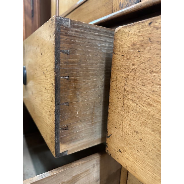 1830 Monumental Housekeeper’s Cupboard. Quarter-Sawn European White Oak For Sale - Image 11 of 12