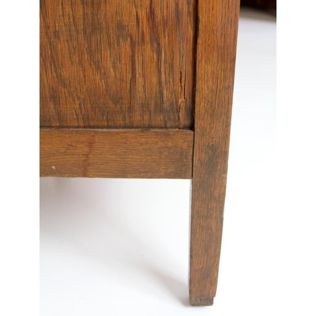 Antique Arts & Crafts Oak Desk For Sale - Image 13 of 18
