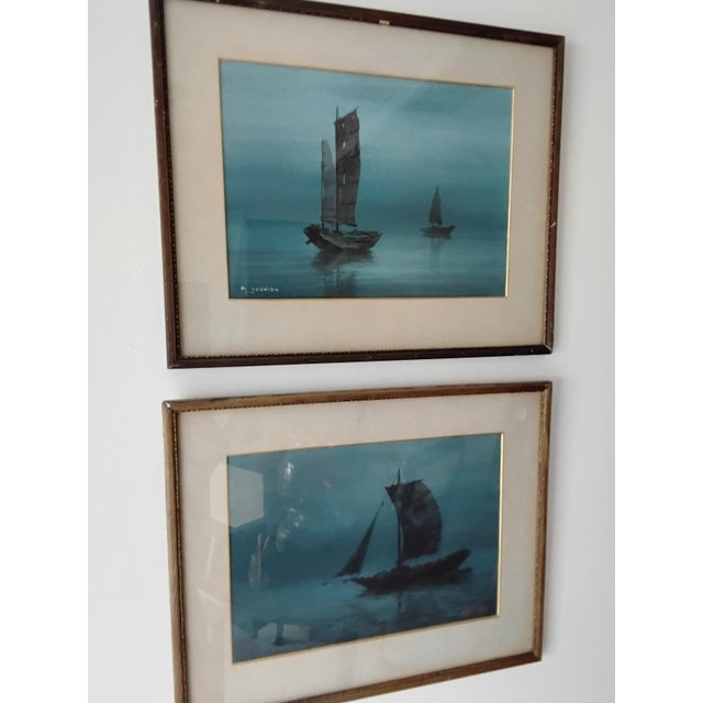 Aguri Yoshida, Japanese Watercolours, 1930, Watercolor For Sale - Image 9 of 9