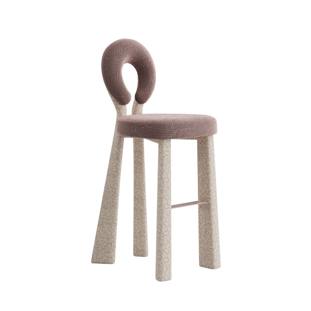 Textile Mary Bar Chair by Ottiu For Sale - Image 7 of 15
