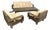 Brutalist Seating Group Model St. Moritz by Klaus Rausch for Rausch Furniture Co., Germany, 1960s, Set of 4 For Sale