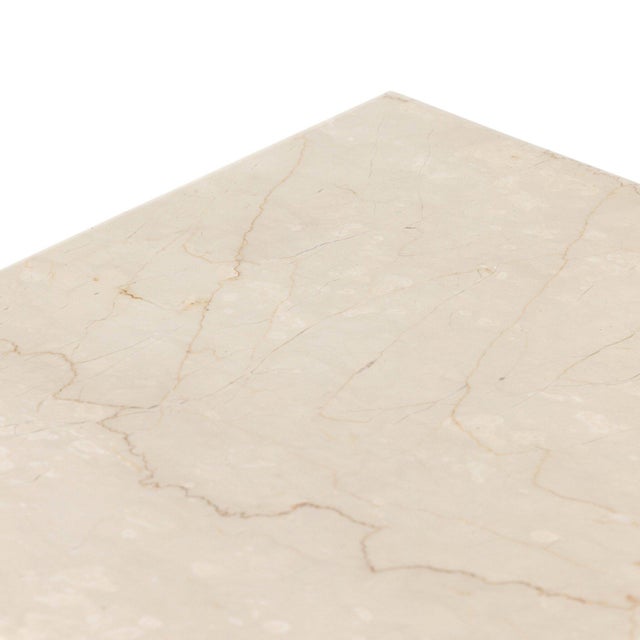 Four Hands Arum End Table - Cream Marble For Sale - Image 12 of 12