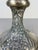 Antique Pewter Angel Lamp with Pleated Glass For Sale - Image 4 of 18