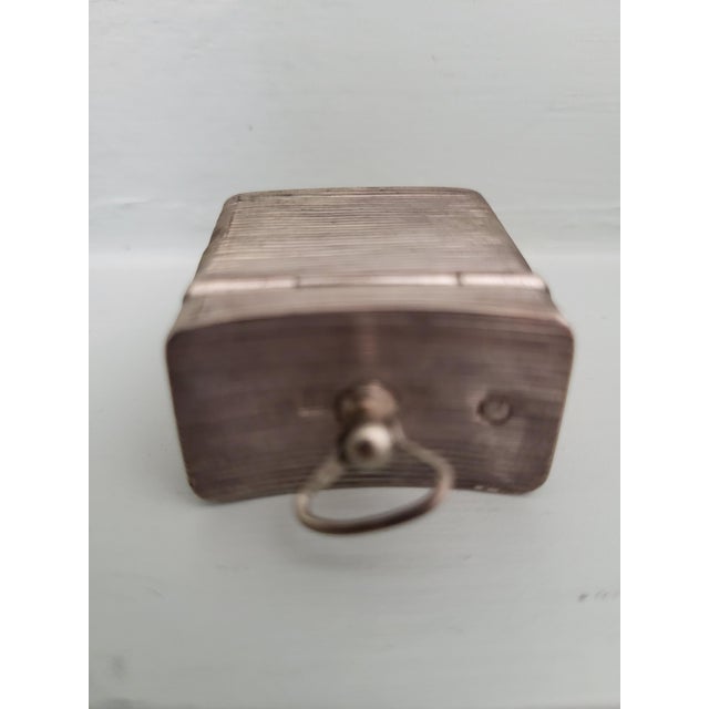 Art Deco French Silver Scent Vinaigrette and Vanity Box, 1920s, Set of 2 For Sale - Image 6 of 8