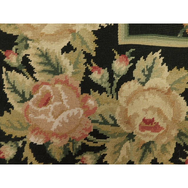 Early 20th Century Vintage Hand Made Needle Point Rug 4'x 6'9" For Sale - Image 4 of 13