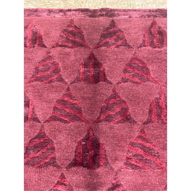 Modern Modern Nepal Hand-Loomed Rug 6'1" X 8'8" For Sale - Image 3 of 6
