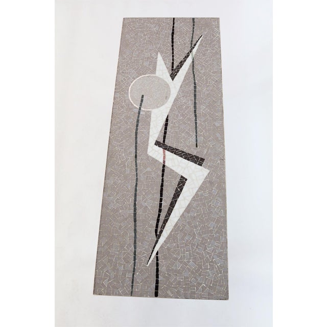 Mid-Century Mosaic Coffee Table with Abstract Pattern and Chrome Base, 1970s For Sale - Image 15 of 16