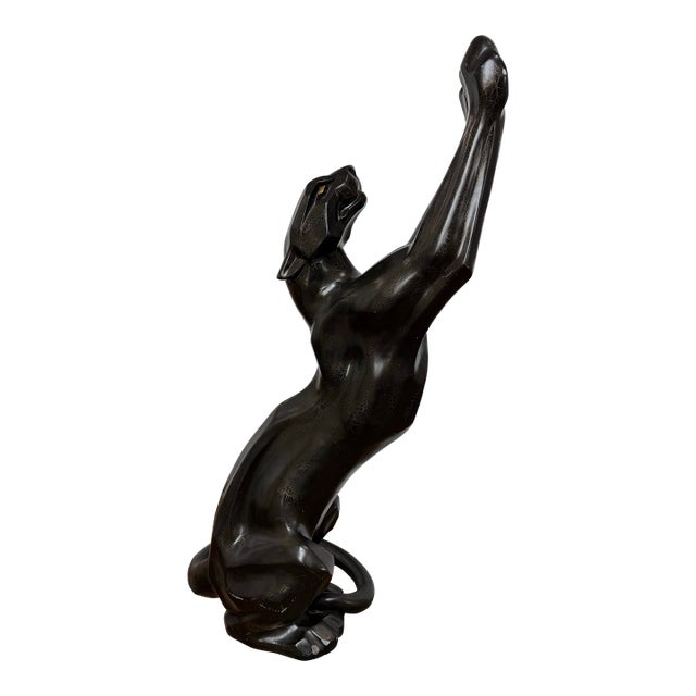 1980 Life Size Panther Sculpture For Sale