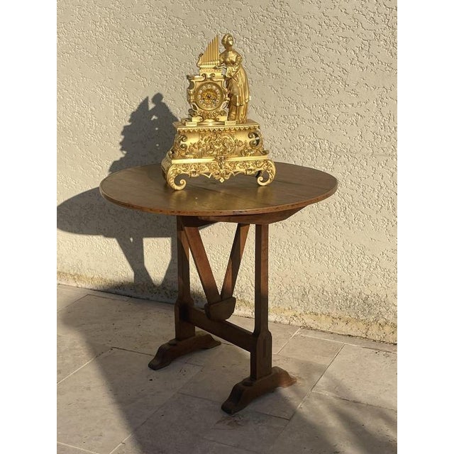 Goldenrod Clock in Gilt Bronze For Sale - Image 8 of 13