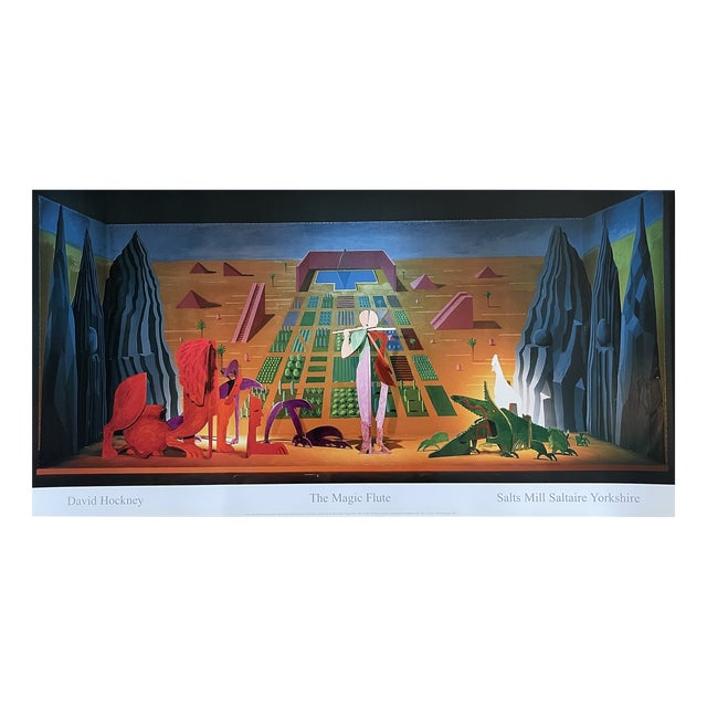 The Magic Flute Poster by David Hockney For Sale