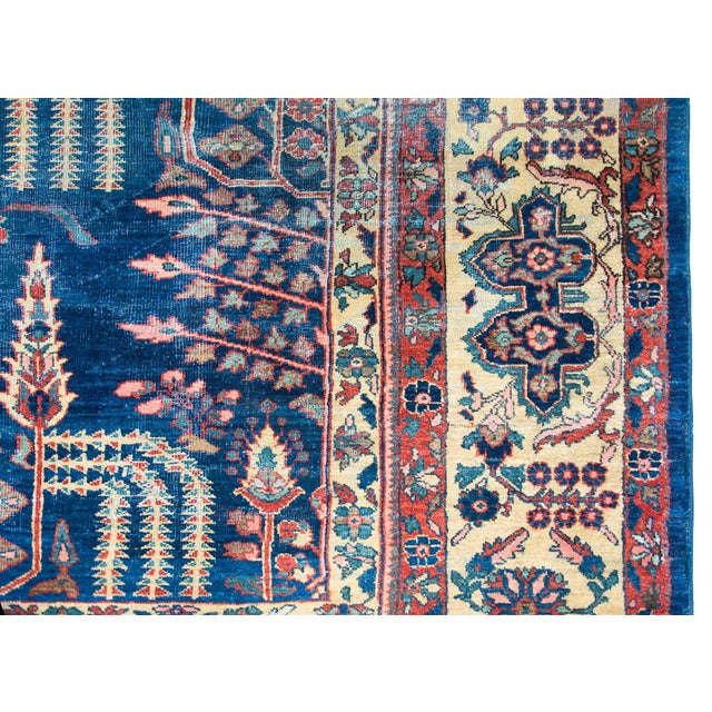 Navy Blue Early 20th Century Persian Sultanabad For Sale - Image 8 of 13