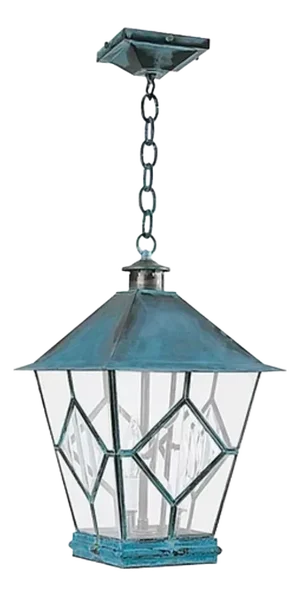 Del Mar Rustic European Patina Verde Pendant Light