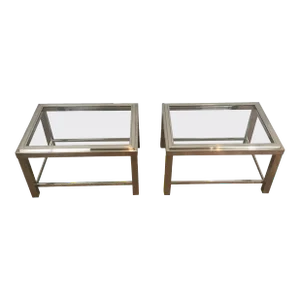 Chrome Side Tables - A Pair